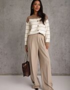 j&x Cardigan Crem cu Vomarie Crem cu bej