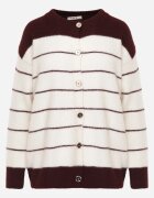 j&x Cardigan Crem cu Vomarie Crem cu bordo