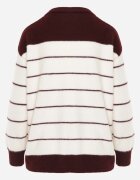 j&x Cardigan Crem cu Vomarie Crem cu bordo