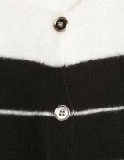 j&x Cardigan Crem cu Vomarie Crem cu negru