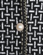 j&x Cardigan cu lână cu model geometric cu nasturi în stil perle Ifre Negru