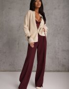 j&x Cardigan descheiat cu nasturi metalici Vizma Bej Bej