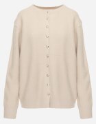 j&x Cardigan descheiat cu nasturi metalici Vizma Bej Bej