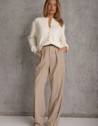 j&x Cardigan descheiat cu nasturi metalici Vizma Bej Bej deschis
