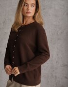 j&x Cardigan descheiat cu nasturi metalici Vizma Bej Maro