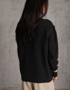 j&x Cardigan descheiat cu nasturi metalici Vizma Bej Negru