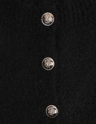 j&x Cardigan descheiat cu nasturi metalici Vizma Bej Negru