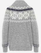 j&x Cardigan din bumbac lână și model norvegian Wilai Gri