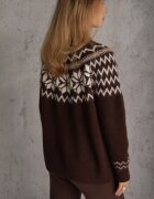 j&x Cardigan din bumbac lână și model norvegian Wilai Maro