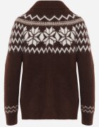 j&x Cardigan din bumbac lână și model norvegian Wilai Maro