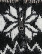 j&x Cardigan din bumbac lână și model norvegian Wilai Negru