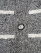 j&x Cardigan din bumbac și lână merinos cu nasturi decorat cu dungi Forgann Gri