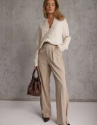 j&x Cardigan elegant din lână și bumbac cu nasturi și buzunare decorative Anubassa Bej deschis