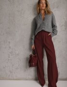 j&x Cardigan elegant din lână și bumbac cu nasturi și buzunare decorative Anubassa Gri