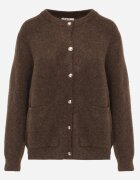 j&x Cardigan elegant din lână și bumbac cu nasturi și buzunare decorative Anubassa Maro