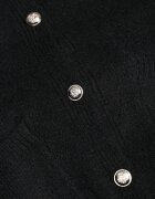 j&x Cardigan elegant din lână și bumbac cu nasturi și buzunare decorative Anubassa Negru