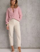 j&x Cardigan elegant din lână și bumbac cu nasturi și buzunare decorative Anubassa Roz