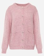 j&x Cardigan elegant din lână și bumbac cu nasturi și buzunare decorative Anubassa Roz