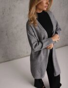 j&x Cardigan lung cu lână și decolteu în V Talei Bej Gri