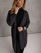 j&x Cardigan lung cu lână și decolteu în V Talei Bej Gri închis