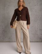 j&x Cardigan oversized cu lână și nasturi decorativi Anollis Maro