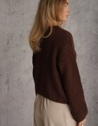 j&x Cardigan oversized cu lână și nasturi decorativi Anollis Maro
