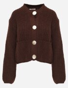 j&x Cardigan oversized cu lână și nasturi decorativi Anollis Maro