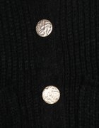 j&x Cardigan oversized cu lână și nasturi decorativi Anollis Negru
