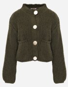 j&x Cardigan oversized cu lână și nasturi decorativi Anollis Verde