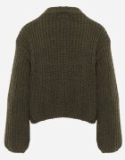 j&x Cardigan oversized cu lână și nasturi decorativi Anollis Verde