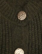 j&x Cardigan oversized cu lână și nasturi decorativi Anollis Verde