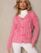 j&x Cardigan Roz cu nasturi cu manșete elastice Annanes