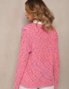 j&x Cardigan Roz cu nasturi cu manșete elastice Annanes