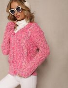 j&x Cardigan Roz cu nasturi cu manșete elastice Annanes