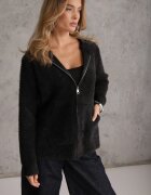 j&x Cardigan Sativi Negru