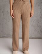 j&x Compleu din 3 piese din tricot cu bumbac: vestă cardigan și pantaloni Nordelia Bej