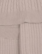 j&x Compleu din 3 piese din tricot cu bumbac: vestă cardigan și pantaloni Nordelia Bej deschis