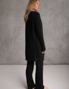j&x Compleu din 3 piese din tricot cu bumbac: vestă cardigan și pantaloni Nordelia Negru