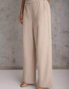 j&x Compleu Tip Costum Bej cu Bumbac Pantaloni Wide Leg și Vestă Utility Aloane