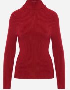 j&x Cu guler înalt cu bumbac Slim fit din material elastic Kuarisa Bordo