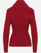 j&x Cu guler înalt cu bumbac Slim fit din material elastic Kuarisa Bordo