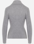 j&x Cu guler înalt cu bumbac Slim fit din material elastic Kuarisa Gri