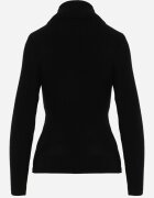 j&x Cu guler înalt cu bumbac Slim fit din material elastic Kuarisa Negru