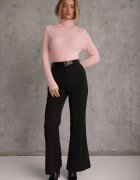 j&x Cu guler înalt cu bumbac Slim fit din material elastic Kuarisa Roz