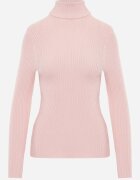 j&x Cu guler înalt cu bumbac Slim fit din material elastic Kuarisa Roz
