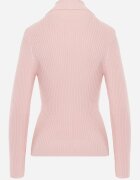 j&x Cu guler înalt cu bumbac Slim fit din material elastic Kuarisa Roz