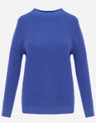 j&x Cu guler înalt cu lână decorat cu manșete striate în stil casual Katlina Albastru