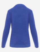 j&x Cu guler înalt cu lână decorat cu manșete striate în stil casual Katlina Albastru