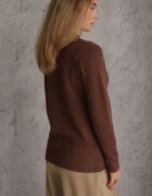 j&x Cu guler înalt cu lână decorat cu manșete striate în stil casual Katlina Maro