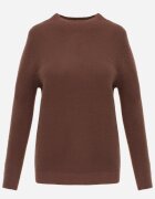 j&x Cu guler înalt cu lână decorat cu manșete striate în stil casual Katlina Maro